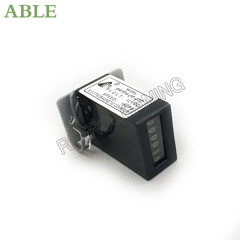 Coin Pusher Machine - 2Pcs Coin Counter Meter Mechanical 6