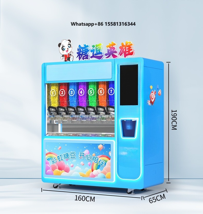 Candy Vending Machine - Unmanned Self-Service Three-in-One Vending Machine for