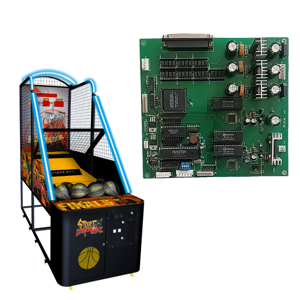 Arcade Game Cabinet - Arcade Street Basketball Motherboard Coin Operated