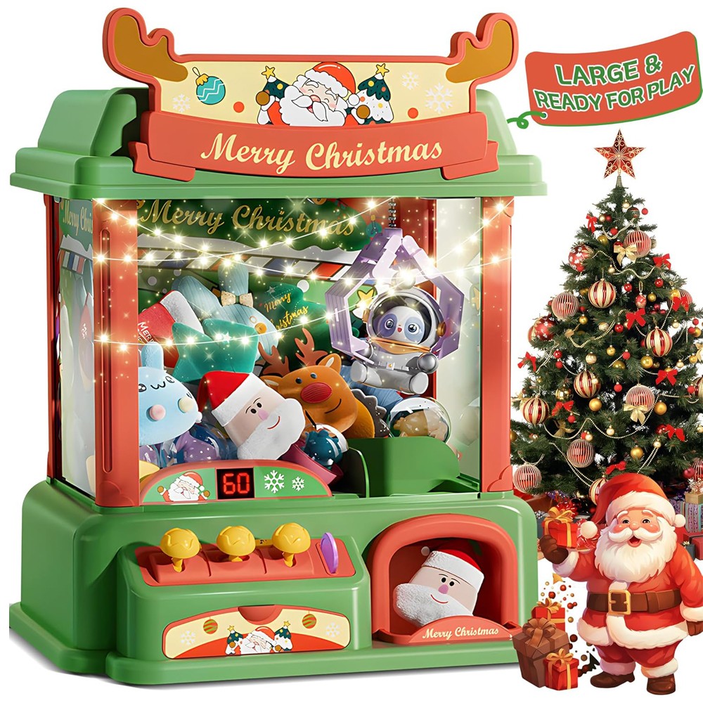 Christmas Claw Machine For Kid - đánh giá và giá Arcade Toy Claw Vending Machine