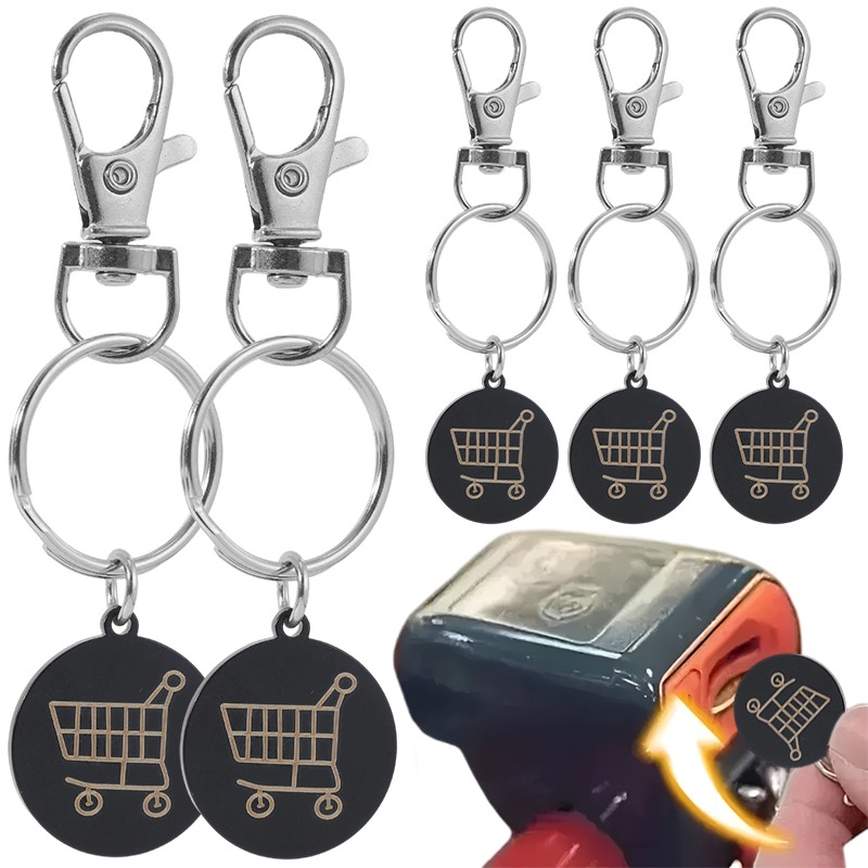 1/5Pcs Black Stainless Steel S - đánh giá và giá Token Coin Mechanism