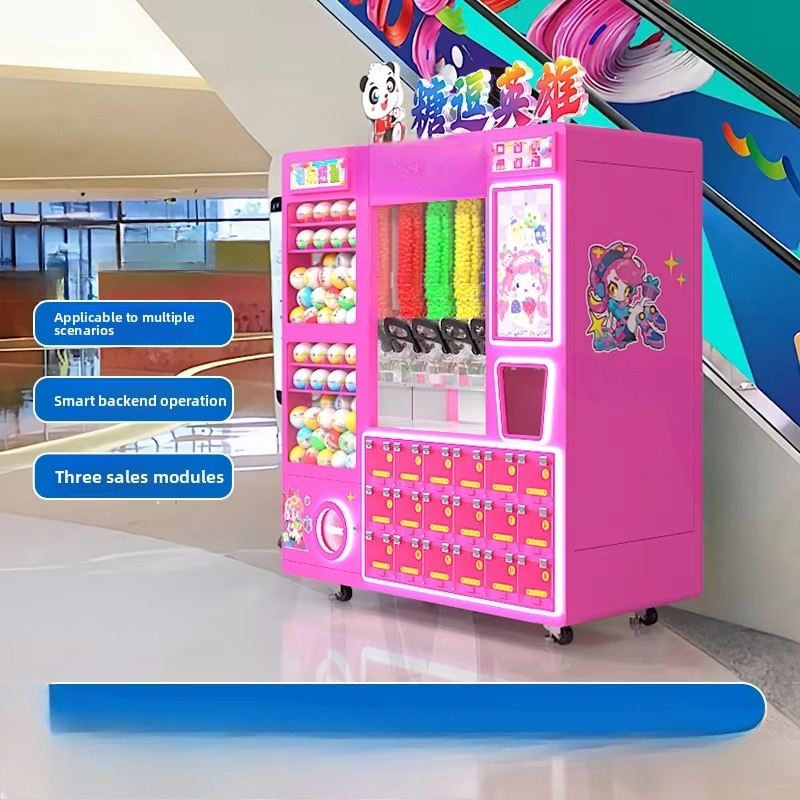 Unmanned Self-Service Three-in - đánh giá và giá Candy Vending Machine