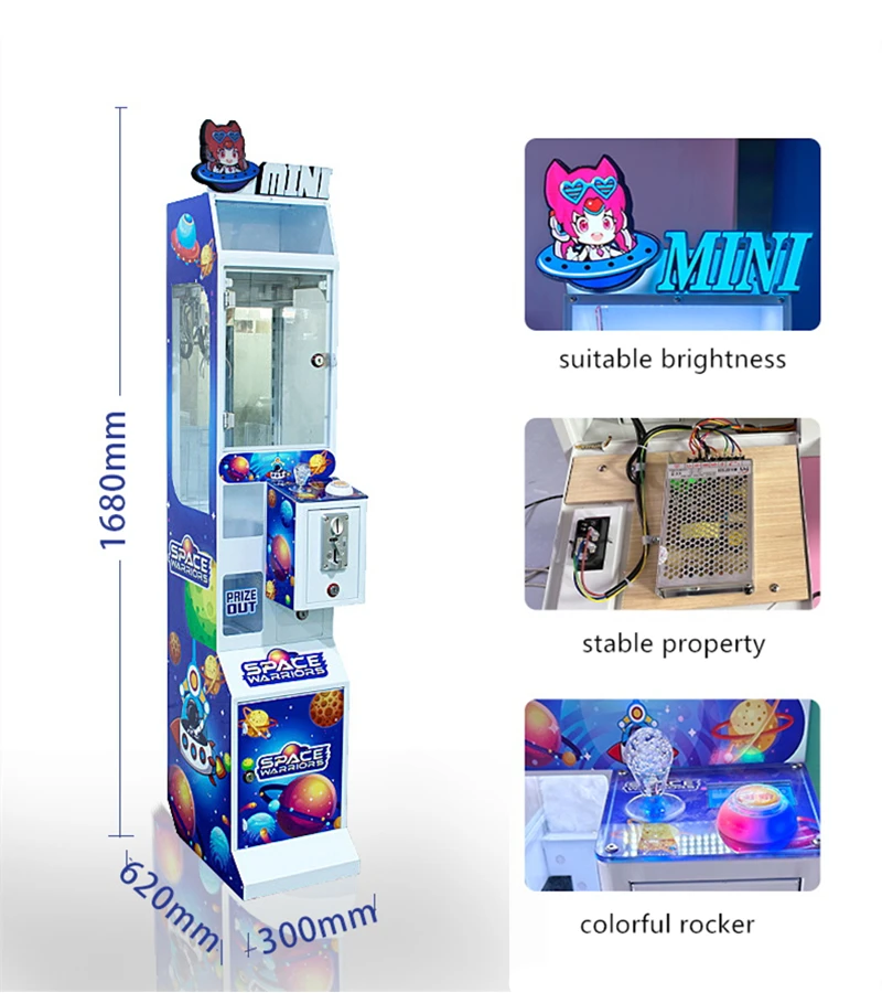 Mega Mini Claw Machine Small T - đánh giá và giá Bill Acceptor Vending